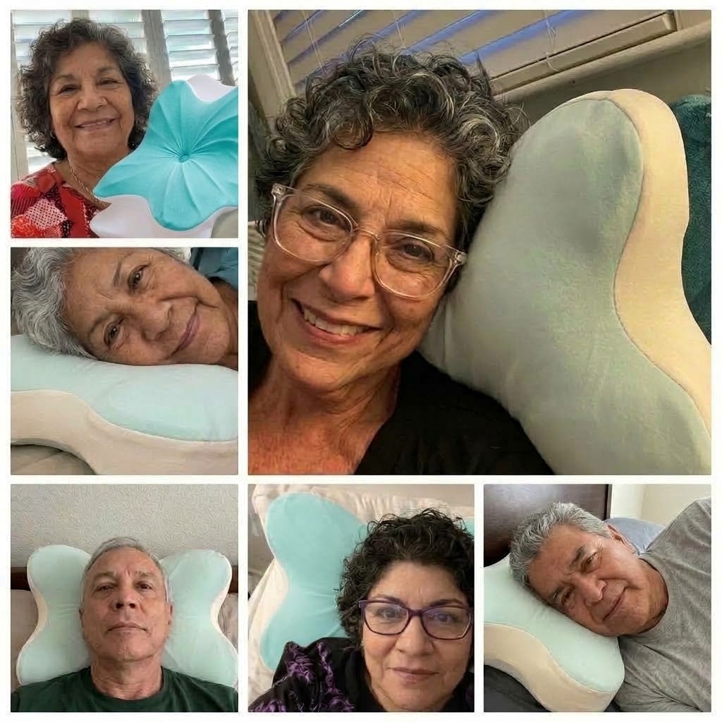 Clientes de Dreamwell con su Almohada Butterfly