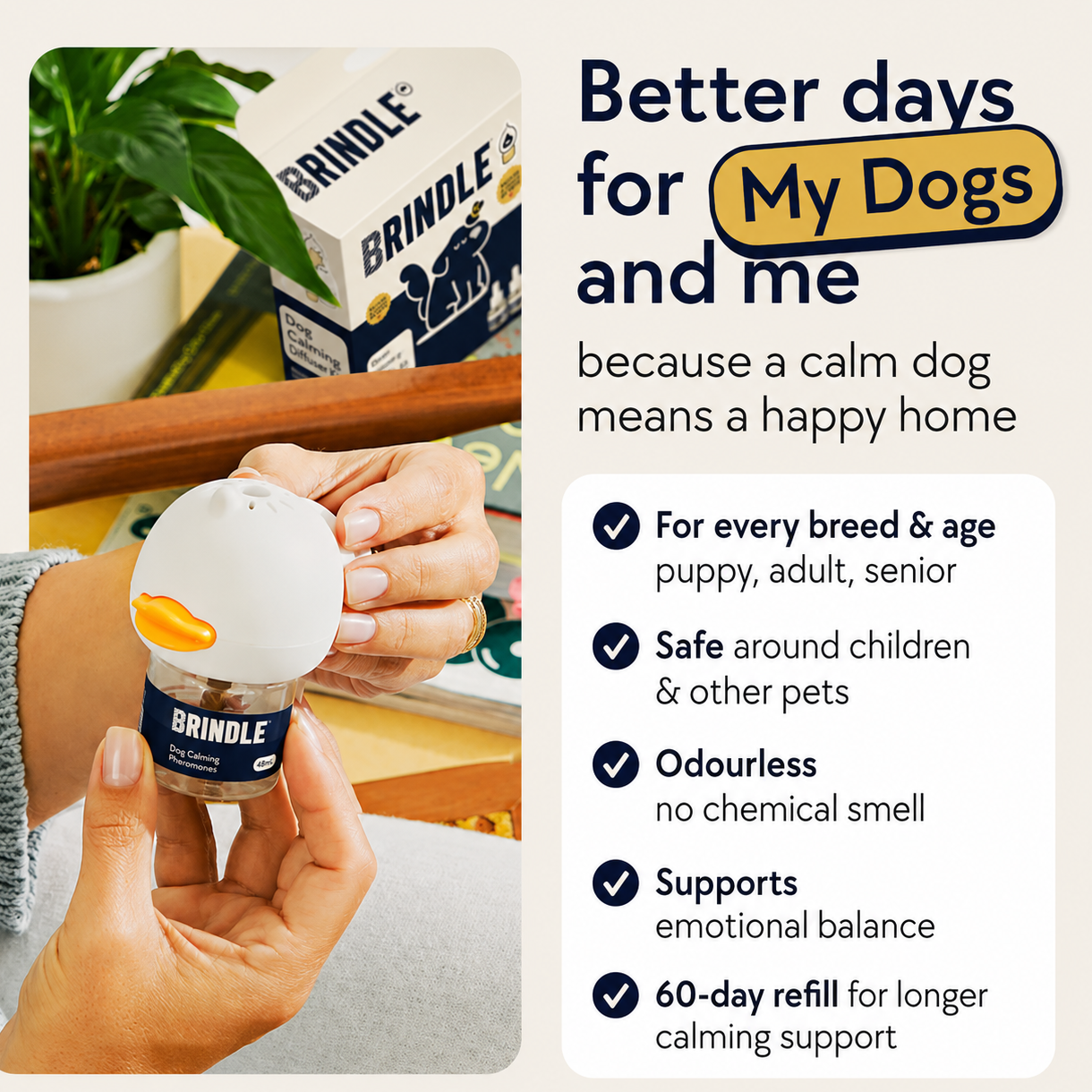 Brindle Calm — Dog Calming Diffuser Kit